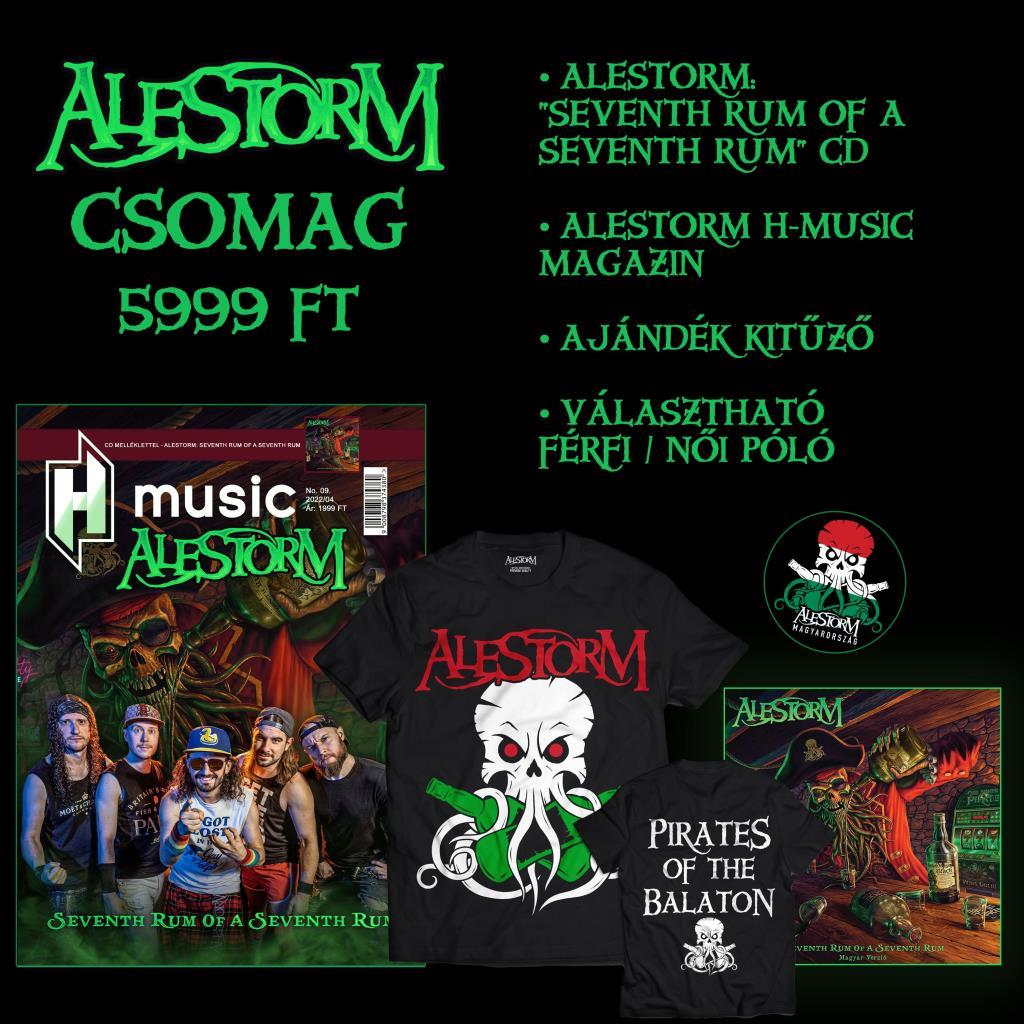 Alestorm: Seventh Rum CD - póló csomag