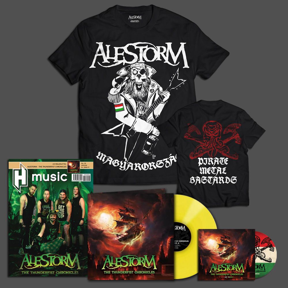Alestorm: The Thunderfist Chronicles YELLOW LP + DIGI CD - H-Music Magazin + Póló Csomag